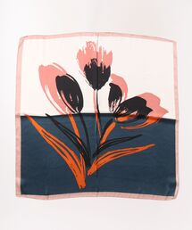 Burner（バーナー）の「【FEMLY DAILY（フェミリーデイリー）】シルクタッチ 70cm角プリントスカーフ fem-Scarf-4-4【RBTS】（バンダナ/スカーフ）」