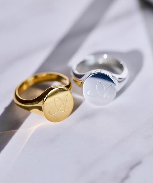 NANO universe(ナノユニバース)の「ASSEMBLANC JEWELRY/別注 Signet Ring(リング・メンズ・ゴールド・9)」の3枚目の写真