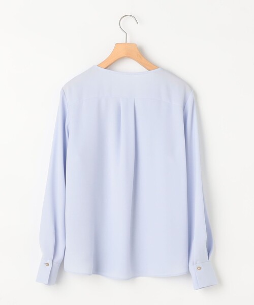 NOLLEY’S（ノーリーズ）の「ウォッシャブル3WAYボウタイ風ブラウス（シャツ/ブラウス・レディース・サックスブルー/オフホワイト/ブラック系その他・36/38）」の8枚目の写真