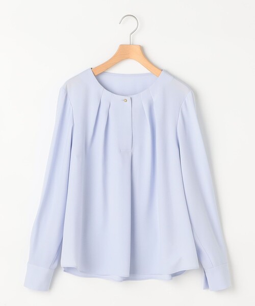 NOLLEY’S（ノーリーズ）の「ウォッシャブル3WAYボウタイ風ブラウス（シャツ/ブラウス・レディース・サックスブルー/オフホワイト/ブラック系その他・36/38）」の11枚目の写真