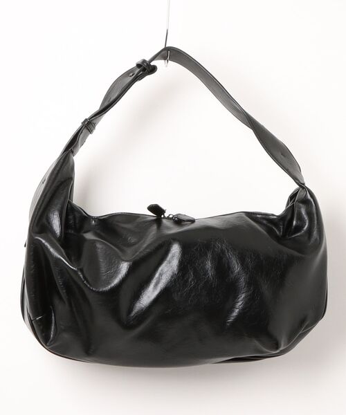 Burner(バーナー)の「【Leathen Leather(レーセンレザー)】ポリエステル ショルダーバッグ lea-shbag-17-36(ショルダーバッグ・メンズ・ブラック・FREE)」の1枚目の写真