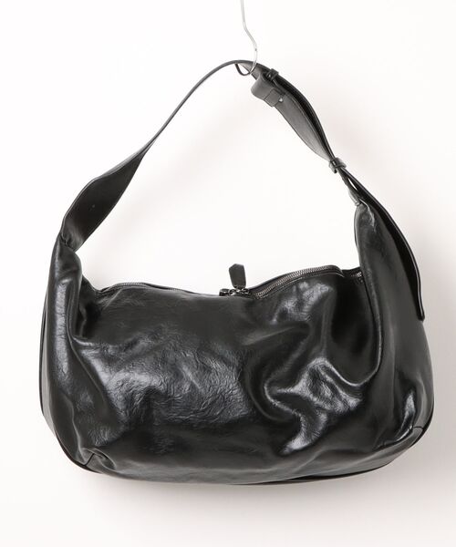 Burner(バーナー)の「【Leathen Leather(レーセンレザー)】ポリエステル ショルダーバッグ lea-shbag-17-36(ショルダーバッグ・メンズ・ブラック・FREE)」の2枚目の写真