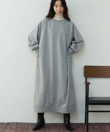 裏毛ルーズスウェットワンピース