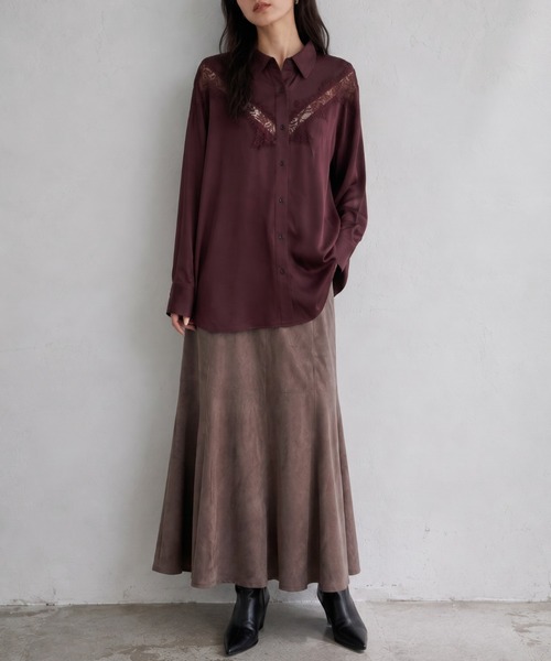 model：160cm
着用サイズ：F
