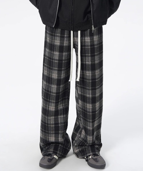 DOUBLE STEAL(ダブルスティール)の「DSチェックワイドイージーパンツ(その他パンツ・メンズ・ブラウン/ブラック・X-LARGE/MEDIUM/LARGE)」の2枚目の写真