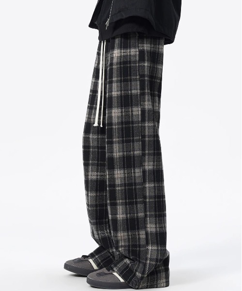 DOUBLE STEAL(ダブルスティール)の「DSチェックワイドイージーパンツ(その他パンツ・メンズ・ブラウン/ブラック・X-LARGE/MEDIUM/LARGE)」の4枚目の写真