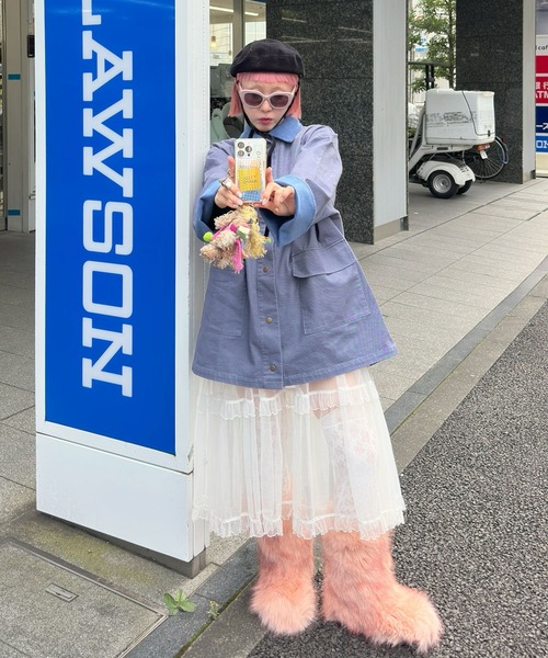 Alley Tokyo(アリートーキョー)の「モンスターカバーオール(カバーオール・レディース・カーキ/ネイビー/ピンク・FREE)」の7枚目の写真