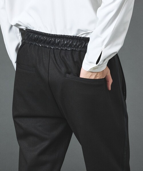 5351 POUR LES HOMMES(ゴーサンゴーイチプールオム)の「【セットアップ対応】エンボス ストレッチ スウェード ジョガーパンツ(その他パンツ・メンズ・ブラック/チャコールグレー・50/48/46/44)」の11枚目の写真