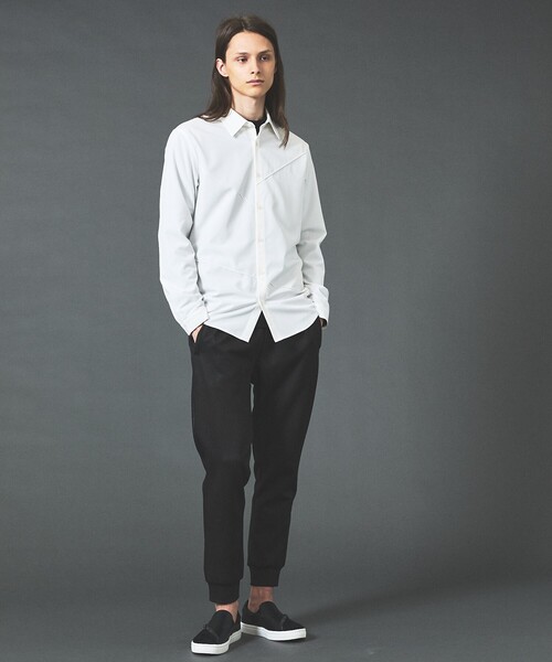 5351 POUR LES HOMMES(ゴーサンゴーイチプールオム)の「【セットアップ対応】エンボス ストレッチ スウェード ジョガーパンツ(その他パンツ・メンズ・ブラック/チャコールグレー・50/48/46/44)」の5枚目の写真