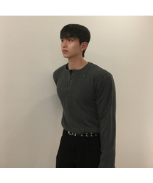 SENTAIR（センテア）の「リブドマッスルフィットヘンリーネック半袖Tシャツ _4カラー（Tシャツ/カットソー）」