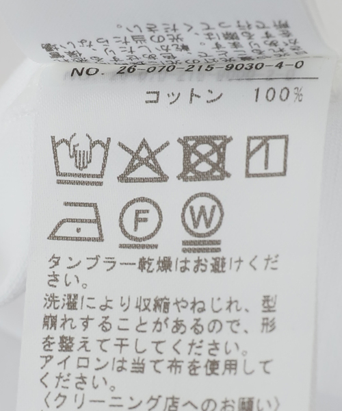 Spick & Span(スピックアンドスパン)の「《一部店舗+WEB限定》Glyph Typography Tee(Tシャツ/カットソー・レディース・ホワイト・FREE)」の5枚目の写真