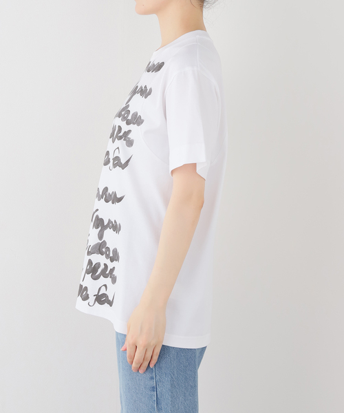 Spick & Span(スピックアンドスパン)の「《一部店舗+WEB限定》Glyph Typography Tee(Tシャツ/カットソー・レディース・ホワイト・FREE)」の8枚目の写真