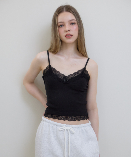 ROSEFRANTZ（ロゼフランツ）の「Lace Trim Sleeveless [Black]（Tシャツ/カットソー・レディース・ブラック・SMALL/MEDIUM）」の3枚目の写真