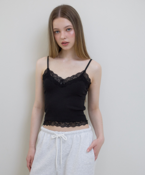 ROSEFRANTZ（ロゼフランツ）の「Lace Trim Sleeveless [Black]（Tシャツ/カットソー・レディース・ブラック・SMALL/MEDIUM）」の4枚目の写真
