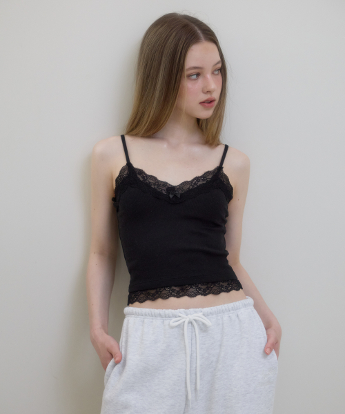 ROSEFRANTZ（ロゼフランツ）の「Lace Trim Sleeveless [Black]（Tシャツ/カットソー・レディース・ブラック・SMALL/MEDIUM）」の5枚目の写真