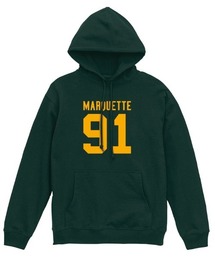 Ol' Basics(オール・ベーシックス) プルパーカー スウェット MARQUETTE ロゴ ナンバリング プリント 裏毛 トップス レディース ユニセックス
