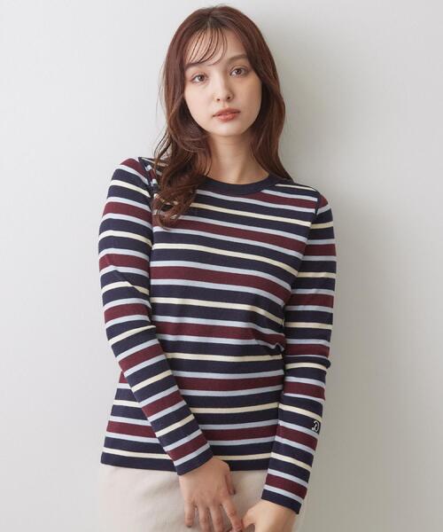 DRESSTERIOR(ドレステリア)の「ストレッチ フルニードルボーダーニット(ニット/セーター・レディース・ネイビー系2/ブラック系2・34/36/38)」の13枚目の写真