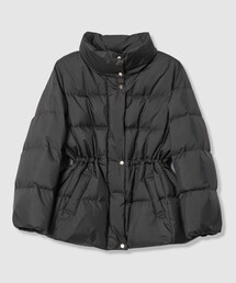 マットサテンペプラムダウンコート