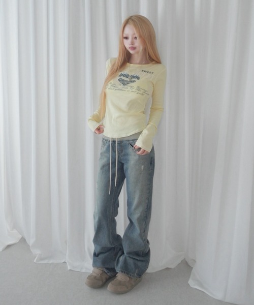 THEAIRTOWN(ジエアタウン)の「D135 stun cargo denim(デニムパンツ・レディース・ブルー・LARGE/MEDIUM)」の7枚目の写真