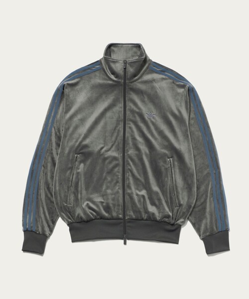 （本日最終） originals ベロアトップス　グレー 別注】＜adidas Originals＞ベロア トラック トップ（カーディガン
