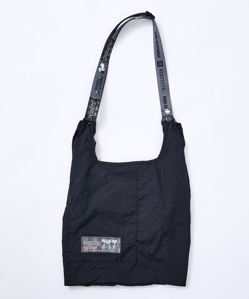 PEANUTS(ピーナッツ)の「【ROOTOTE / ルートート】RS mid Peanuts-1O / ルーショッパー 折りたたみ マチ広 ナイロン スヌーピー(ショルダーバッグ・メンズ・ブラック/カーキ/ブルー/グレイッシュベージュ・フリー)」の20枚目の写真