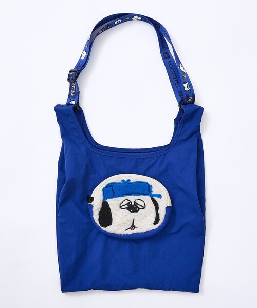 PEANUTS(ピーナッツ)の「【ROOTOTE / ルートート】RS mid Peanuts-1O / ルーショッパー 折りたたみ マチ広 ナイロン スヌーピー(ショルダーバッグ・メンズ・ブラック/カーキ/ブルー/グレイッシュベージュ・フリー)」の8枚目の写真