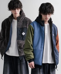 KRIFF MAYER（クリフメイヤー）の「KRIFF MAYER クリフメイヤー 2WAYリバーシブル ひっくりフードボアジャケット/ワンポイントロゴ刺繍マウンテンパーカー 2612801（マウンテンパーカー）」