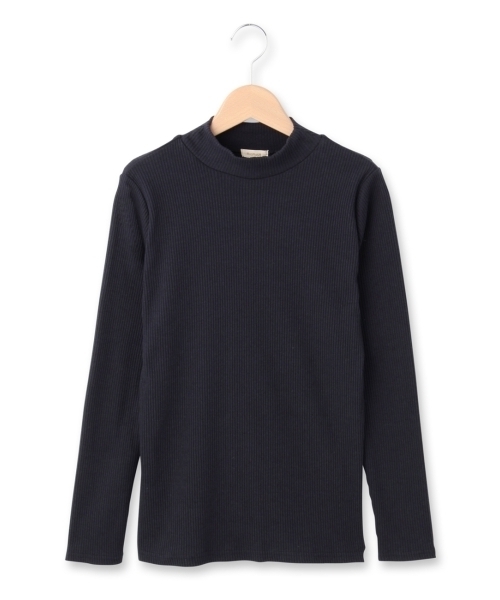 HusHusH(ハッシュアッシュ)の「スパンテレコモックネックニット(Tシャツ/カットソー・レディース・ホワイト/グレー/ブルー・03/02)」の1枚目の写真