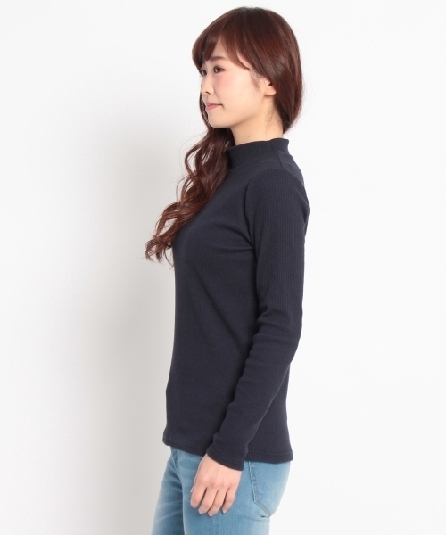 HusHusH(ハッシュアッシュ)の「スパンテレコモックネックニット(Tシャツ/カットソー・レディース・ホワイト/グレー/ブルー・03/02)」の6枚目の写真