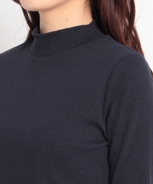 HusHusH(ハッシュアッシュ)の「スパンテレコモックネックニット(Tシャツ/カットソー・レディース・ホワイト/グレー/ブルー・03/02)」の8枚目の写真