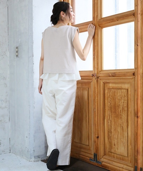 A part by（アパートバイ）の「12GCガーターボートネック2セット 722942 （ニット/セーター・レディース・ホワイト/ネイビー/グレー・FREE）」の6枚目の写真