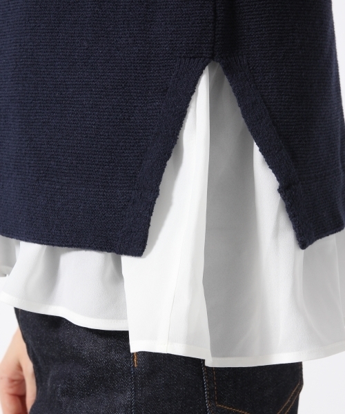A part by（アパートバイ）の「12GCガーターボートネック2セット 722942 （ニット/セーター・レディース・ホワイト/ネイビー/グレー・FREE）」の14枚目の写真