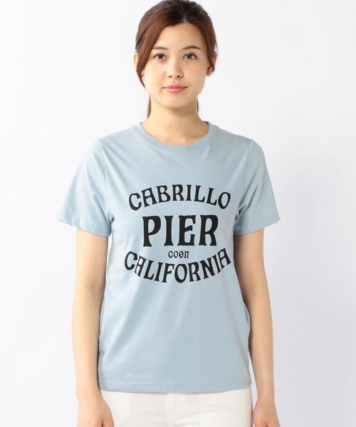 coen(コーエン)の「サーフプリントTシャツ(Tシャツ/カットソー・レディース・オフホワイト/イエロー/ライトブルー/ネイビー・LARGE/MEDIUM)」の9枚目の写真