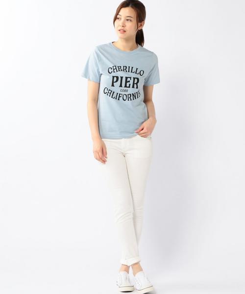 coen(コーエン)の「サーフプリントTシャツ(Tシャツ/カットソー・レディース・オフホワイト/イエロー/ライトブルー/ネイビー・LARGE/MEDIUM)」の11枚目の写真