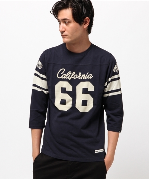 Tシャツ(長袖/七分) vans セール】VANSフットボール7分Tシャツ（Tシャツ/カットソー）｜VANS