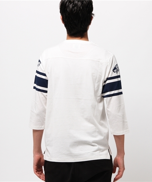 JACKROSE(ジャックローズ)の「VANSフットボール7分Tシャツ(Tシャツ/カットソー・メンズ・ホワイト/ネイビー・L/M)」の8枚目の写真