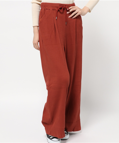 WEGO(ウィゴー)の「WEGO/リブワイドパンツ(その他パンツ・レディース・杢グレー/ブラック/ベージュ/オレンジ/ピンク/ブラウン・FREE)」の19枚目の写真