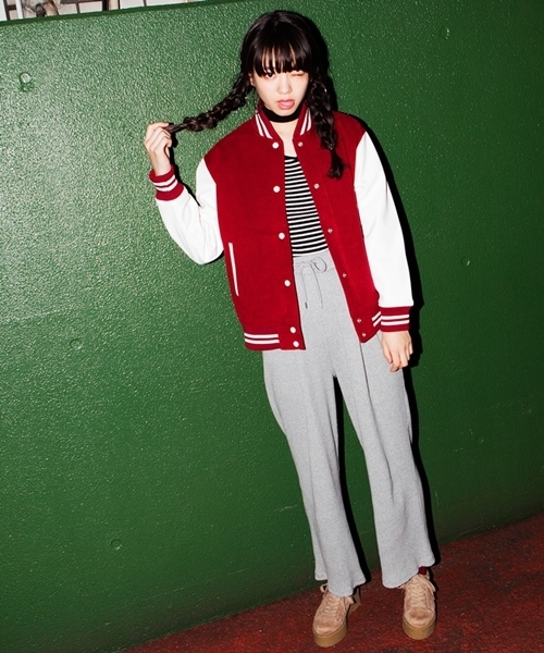 WEGO(ウィゴー)の「WEGO/リブワイドパンツ(その他パンツ・レディース・杢グレー/ブラック/ベージュ/オレンジ/ピンク/ブラウン・FREE)」の22枚目の写真