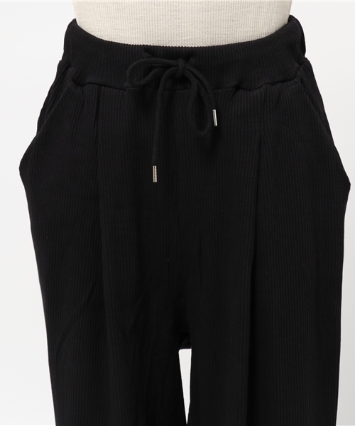 WEGO(ウィゴー)の「WEGO/リブワイドパンツ(その他パンツ・レディース・杢グレー/ブラック/ベージュ/オレンジ/ピンク/ブラウン・FREE)」の10枚目の写真