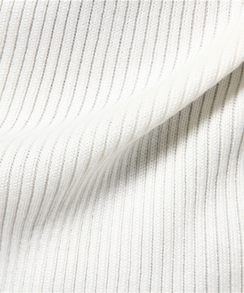 Pierrot(ピエロ)の「フリル袖 リブニット(ニット/セーター・レディース・ベージュ/ネイビー/オフホワイト/杢グレー/ブラック/ボルドー/グリーン/ライトピンク/イエロー・L/M)」の21枚目の写真