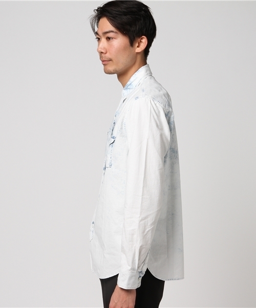 HYSTERIC GLAMOUR（ヒステリックグラマー）の「SWEET LIFE pt 長袖ワークSH（シャツ/ブラウス・メンズ・インディゴブルー・SMALL/MEDIUM/LARGE）」の8枚目の写真