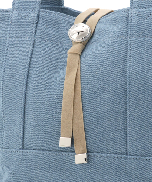 NATURAL BEAUTY BASIC（ナチュラルビューティーベーシック）の「スターポイントミニトートバッグ（トートバッグ・レディース・ブルー/ホワイト系その他・ﾌﾘ-）」の5枚目の写真