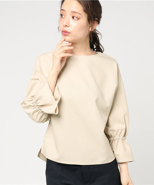 N.（N. Natural Beauty Basic）（エヌエヌナチュラルビューティーベーシック）の「リネコリラックスシリーズブラウス（シャツ/ブラウス・レディース・ホワイト/ブルー/ベージュ/ネイビー・MEDIUM）」の11枚目の写真