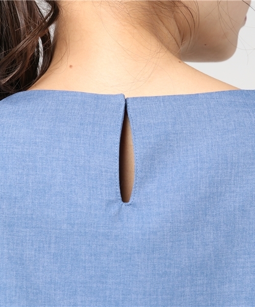 N.（N. Natural Beauty Basic）（エヌエヌナチュラルビューティーベーシック）の「リネコリラックスシリーズブラウス（シャツ/ブラウス・レディース・ホワイト/ブルー/ベージュ/ネイビー・MEDIUM）」の19枚目の写真