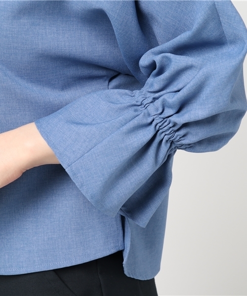 N.（N. Natural Beauty Basic）（エヌエヌナチュラルビューティーベーシック）の「リネコリラックスシリーズブラウス（シャツ/ブラウス・レディース・ホワイト/ブルー/ベージュ/ネイビー・MEDIUM）」の20枚目の写真