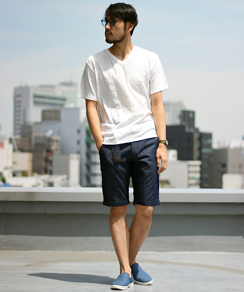 glory crew（グローリークルー）の「ショートパンツ/ショーツ/ベルト付属（その他パンツ・メンズ・ピンク/ホワイト/インディゴブルー/サックスブルー/ネイビー/ブルー・LL/L/S/M）」の12枚目の写真