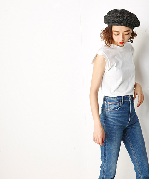 SLY（スライ）の「SUMMER BASIC T/T（タンクトップ・レディース・ブラウン/ブラック/ベージュ/オフホワイト・FREE）」の2枚目の写真