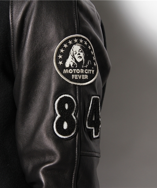 HYSTERIC GLAMOUR（ヒステリックグラマー）の「ワッペン付袖レザー