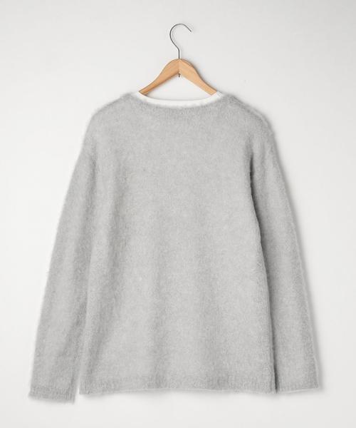 coen（コーエン）の「【セット商品】ブークレレイヤードクルーネックニット(ニット×サーマル)（ニット/セーター・メンズ・ダークグレー/グレー/ブラック/ネイビー・LARGE/SMALL/X-LARGE/MEDIUM）」の13枚目の写真