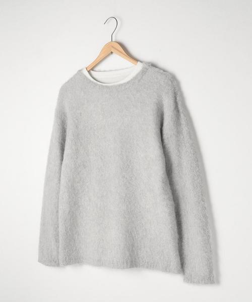 coen（コーエン）の「【セット商品】ブークレレイヤードクルーネックニット(ニット×サーマル)（ニット/セーター・メンズ・ダークグレー/グレー/ブラック/ネイビー・LARGE/SMALL/X-LARGE/MEDIUM）」の15枚目の写真